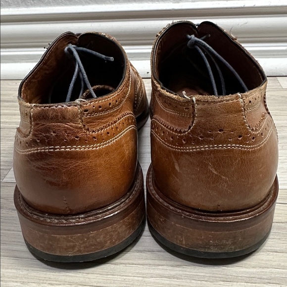 CUOIO Men\'s Brown Vintage Genuine Leather Wingtip Oxford Shoes 9M main image 4